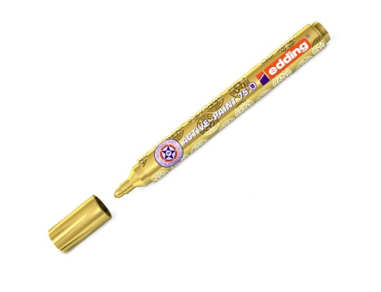 MARKER LAKIER 75B OKRĄGŁY ZŁOTY,SREBRNY EDDING